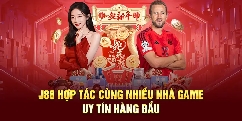 J88 hợp tác cùng nhiều nhà game uy tín hàng đầu